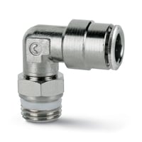 Push-in fitting, swivel elbow, 10mm tube, 3/8 gevind, S6520 10-3/8, Super-Rapid Fitting Sprint