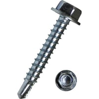 Dresselhaus selvskrende skrue, elgalvaniseret, sekskant, 6,3 mm x 38 mm