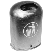 Olga 45 skraldespand i metal - Varmgalvaniseret
