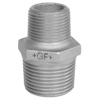 Galvaniseret brystnippel - 2" x 2" - Georg Fischer billede