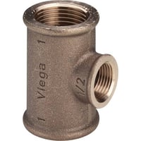 1″ x 1/2″ x 1″ Rdgods silicium bronze gevindfittings T-stykke – Viega
