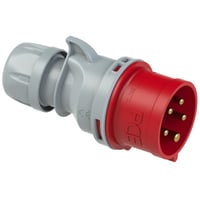 CEE stikprop, 32A, 5P, 400V, rd, twist, IP44
