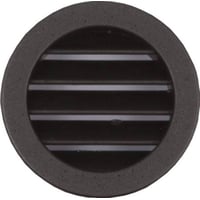 Skabsrist, 50 mm, sort, 4 stk – Fresh