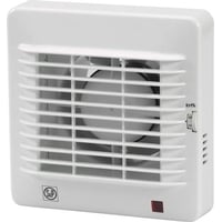 EDM-100 HZ: V?drumsventilator med kuglelejer og hygrostat, op til 95 m?/h, hvid - S&P