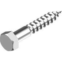 Fransk skrue M10x80 mm, A4, SW17, DIN 571 – 100 stk