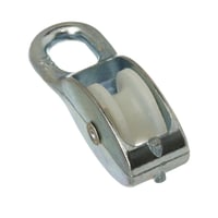 Taljeblok, 30 mm, Galvaniseret, Med 1 Nylonhjul