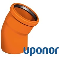 Uponor - B?jning glat PP 45? - ?110 mm