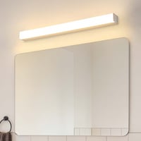 SKR spejllampe, 80 cm, RA 92, 19W, IP44, dmpbar, 4000K, hvid