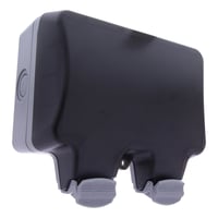 Deltaco Weatherproof Box For Double 86 Mm Sockets, Ip68, Grey - Diverse