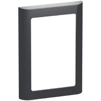 LK FUGA - Soft 63 design ramme, 1 modul, koksgr + teknisk monteringsramme