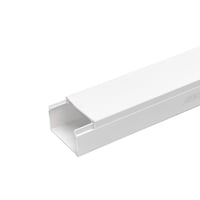 Billede af PVC Kabelkanal 40x25mm, 2m med Lim - Hvid (3 rs producentgaranti)