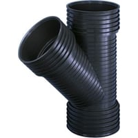 X-Stream DN100 x 100, 45 gr. PP-grenrr, uden gummiringe - Wavin