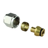 FPL-X Koblingsst, 15×2,5 mm, M22, messing, 10 bar, RISE godkendt