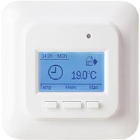 Termostat HC71, med gulv- og rumfler, hvid - Heatcom