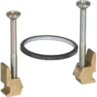 LK FUGA – Klostykker med M2,5 x 30 mm skruer og elastik for montering af indsatse i tynd plade p 0 til 7 mm (ny model), pose med 5 st