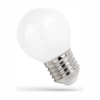 E27 4W LED kronepære, 100 lm/W, mat glas, 2700K, ikke dæmpbar