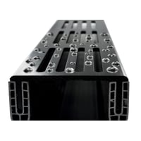 Star Drain PVC-rende, 65 x 103 x 1000 mm, med sort alu-rist