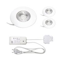 Kkkenspot Gabriella LED, komplet 3-pak inkl. dmpbar driver, 3000K, CRI 85, 40, hvid (mat) - Nordtronic (restsalg)