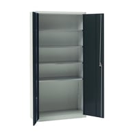 Blika Blackbolt materialeskab MS-1 med 4 hylder RAL 7035/9005