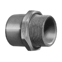 PVC overgangsnippel, 50+63 mm x 2", Georg Fischer