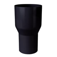Overgang 110 x 75 mm, sort – Plastmo