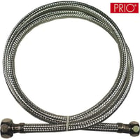 Tilslutningsslange, 1/2” – 3/4”, 3 meter, EPDM trdflet, rustfri