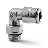 Push-in fitting, swivel elbow, 4mm tube - 1/8 gevind, 6522 4-1/8 Super-Rapid Fitting