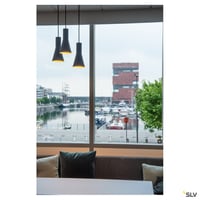 Phelia 130 E27 Indendrs Pendel, Sortguld - Slv