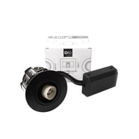Hilux D10 Udendørs Indbygningsspot 65mm 230V GU10 i Sort