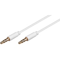 Minijack kabel, 3,5 mm, 3-pin stereo, han-han