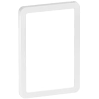 LK FUGA - Slim design ramme, 1 modul, hvid + teknisk monteringsramme