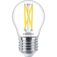 6: Philips Master Dimtone LED krone E27-pre klar, dmpbar, 340lm, Dim to Warm, 90Ra, 2,5W