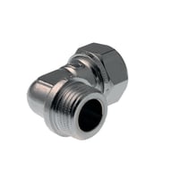VSH kompressionsovergang vinkel, 1/2" - 15 mm nippel, krom