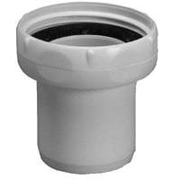 Purus overgang, 1 1/2" x 40 mm, hvid