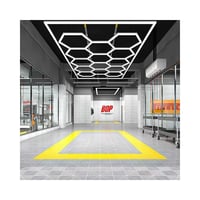 Hexagon LED, 591W, 14 felter, RA95, 5000K, inkl. strmtilslutning og ramme