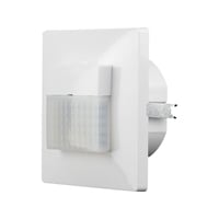 Vgmonteret bevgelsessensor - Hvid, til indbygning, PIR infrard, Max 200W