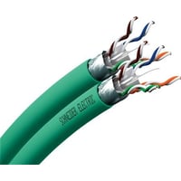 Cat 6 F/UTP dobbelt netvrkskabel halogenfri, Actassi CL-C, grn yderkappe, afmlt pr. meter (klippes) – Schneider Electric