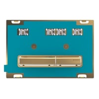 Geberit Sigma50 Square betjeningsplade, messing/egen flise