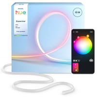 Philips Hue Essential Flex LED Lightstrip, Gradiant Color & White Ambiance, Zigbee + Bluetooth, 10 meter