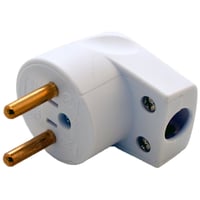 Billede af Vinkelstikprop rund U/J hvid