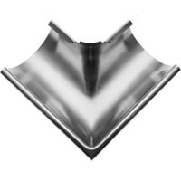 Rheinzink gering halvrund indvendig 10" (250 mm)