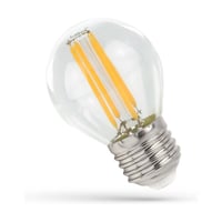 LED kronepære G45, 4W, E27, kultråd, klart glas, 4000K, ikke dæmpbar