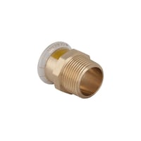 Geberit Mapress overgang, kobber, 22 mm, 3/4″ udvendigt gevind, rdgods
