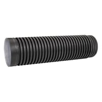 Uponor rr IQ ID400, 3 meter, sort, PP, SN8, med muffe, 400 mm indvendig diameter, 450 mm udvendig diameter
