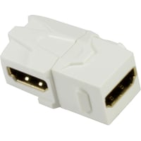 Keystone modul med HDMI konnektor (hun/hun), vinklet (90 grader) (outlet)