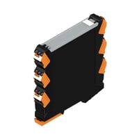 DIN rail housing set (modular housing), bredde 17,5 mm, IP20, PA 66 GF 30, plast, sort