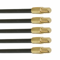 Super Rod Ekstra Rod, 5 stk, Sort, 6 mm x 1 m