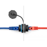 Kabelstik RJ45 - RJ45 Cat.6A, med beskyttelseshtte