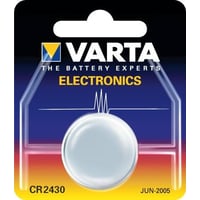 Varta CR2430 (6430) batteri, 1 stk. blister Lithium-knapcelle, 3 V