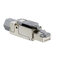 Kat6a rj45 modular plug, tool-free, stp og utp
